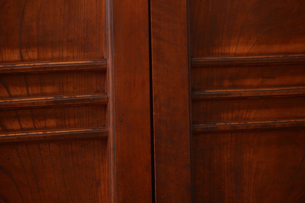 和製アンティーク　古い欅材の上質な引き戸2枚セット(2)