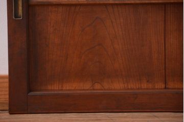 和製アンティーク　古い欅材の上質な引き戸2枚セット(2)