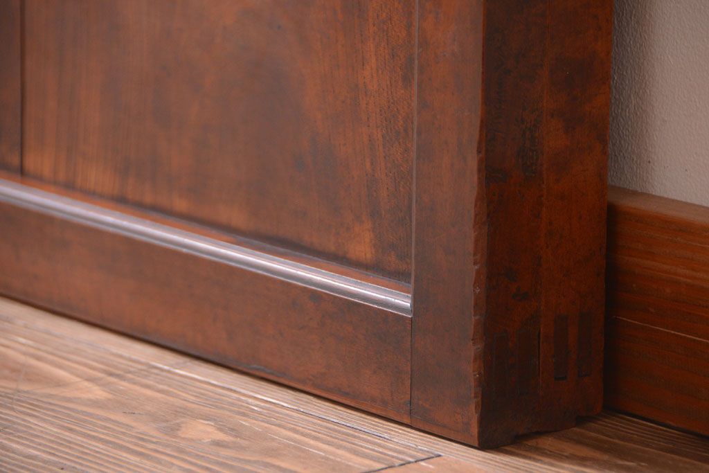 和製アンティーク　古い欅材の上質な引き戸2枚セット(2)