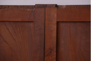 和製アンティーク　古い欅材の上質な引き戸2枚セット(2)