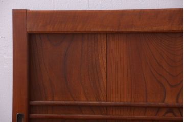 【A様ご成約品】古民具・骨董　鏡板欅材の上質なアンティーク引き戸2枚セット(1)