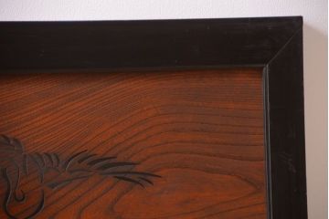 古民具・骨董　最高級品!透かし彫りが美しい欅一枚板の欄間