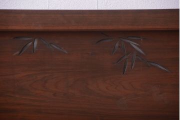 古民具・骨董　趣溢れる透かし彫りのアンティーク欄間2枚セット