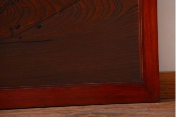 古民具・骨董　最高級品!漆が美しい欅一枚板の欄間(1)