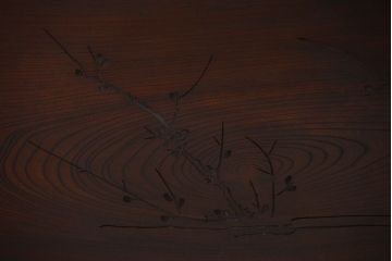 古民具・骨董　最高級品!漆が美しい欅一枚板の欄間(1)