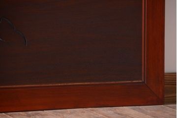 古民具・骨董　最高級品!漆が美しい欅一枚板の欄間(3)