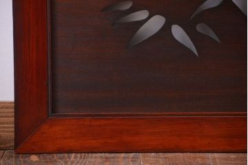 古民具・骨董　最高級品!漆が美しい欅一枚板の欄間(3)