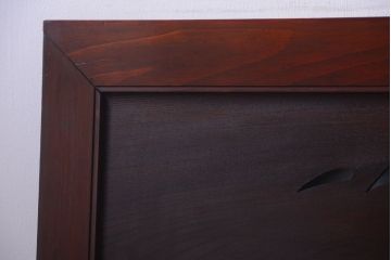 古民具・骨董　最高級品!漆が美しい欅一枚板の欄間(3)