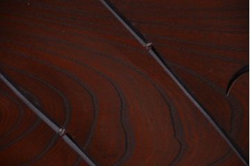 古民具・骨董　最高級品!漆が美しい欅一枚板の欄間(3)