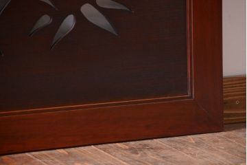 古民具・骨董　最高級品!漆が美しい欅一枚板の欄間(3)