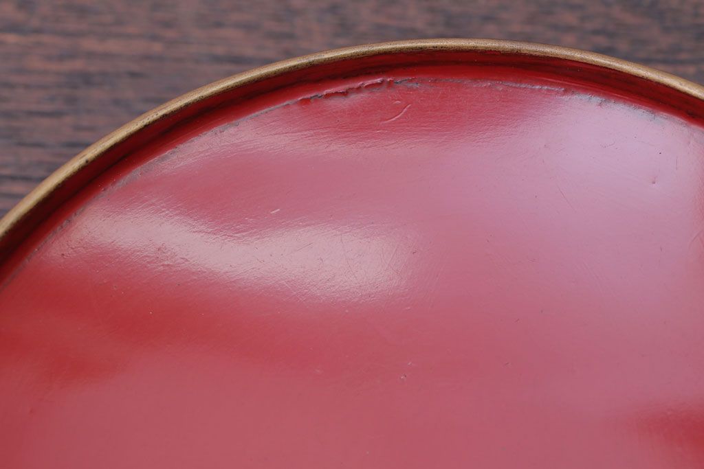 アンティーク雑貨　アンティーク　古い蒔絵の木製蓋付き椀4客