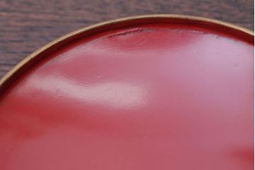 アンティーク雑貨　アンティーク　古い蒔絵の木製蓋付き椀4客