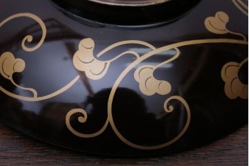 アンティーク雑貨　アンティーク　古い蒔絵の木製椀3客