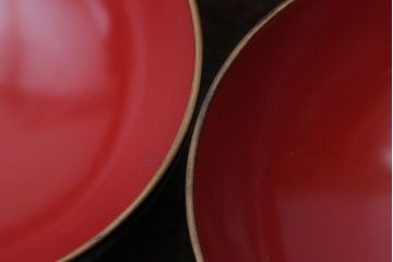 アンティーク雑貨　アンティーク　古い蒔絵の木製椀3客