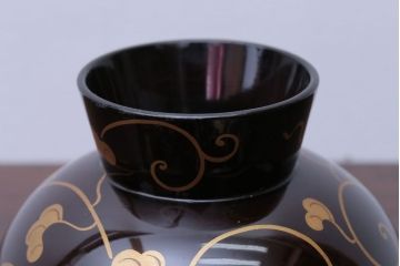 アンティーク雑貨　アンティーク　古い蒔絵の木製椀3客