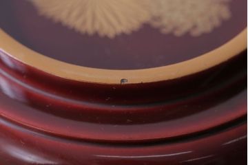 アンティーク雑貨　アンティーク　古い蒔絵の木製蓋付き椀10客