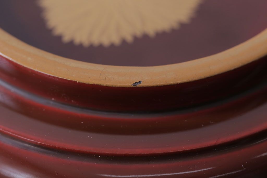 アンティーク雑貨　アンティーク　古い蒔絵の木製蓋付き椀10客