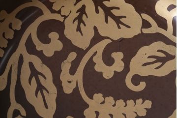 アンティーク雑貨　アンティーク　古い蒔絵の木製蓋付き椀10客