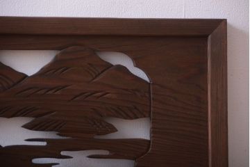 和製アンティーク　透かし彫りの欄間2枚セット