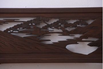 和製アンティーク　透かし彫りの欄間2枚セット