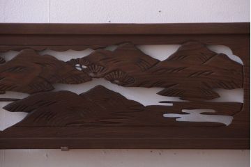 和製アンティーク　透かし彫りの欄間2枚セット