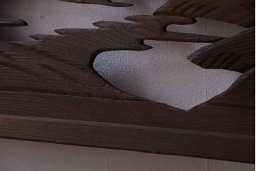 和製アンティーク　透かし彫りの欄間2枚セット