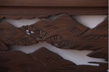 和製アンティーク　透かし彫りの欄間2枚セット