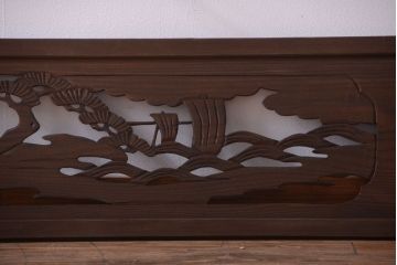 和製アンティーク　透かし彫りの欄間2枚セット