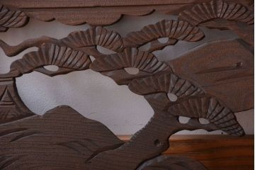 和製アンティーク　透かし彫りの欄間2枚セット