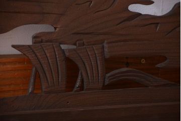 和製アンティーク　透かし彫りの欄間2枚セット