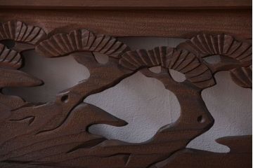 和製アンティーク　透かし彫りの欄間2枚セット