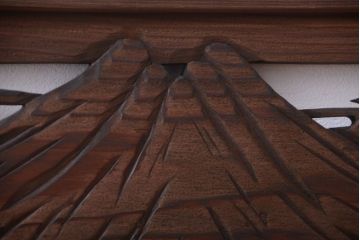 和製アンティーク　透かし彫りの欄間2枚セット