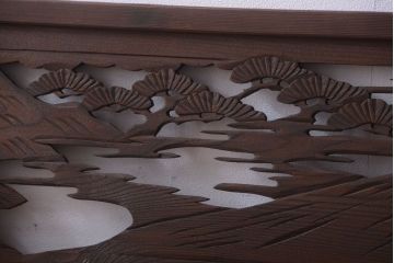 和製アンティーク　透かし彫りの欄間2枚セット