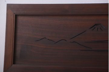 古民具・骨董　趣溢れる透かし彫りのアンティーク欄間2枚セット(2)