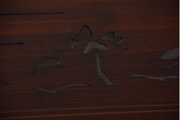 古民具・骨董　趣溢れる透かし彫りのアンティーク欄間2枚セット(2)