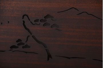 古民具・骨董　趣溢れる透かし彫りのアンティーク欄間2枚セット(2)