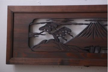 和製アンティーク　透かし彫りの欄間2枚セット(2)