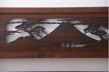 和製アンティーク　透かし彫りの欄間2枚セット(2)