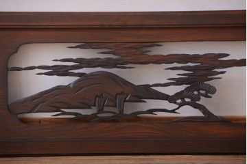 和製アンティーク　透かし彫りの欄間2枚セット(2)