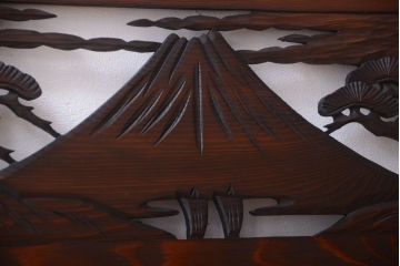 和製アンティーク　透かし彫りの欄間2枚セット(2)