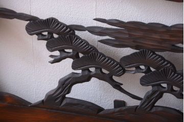 和製アンティーク　透かし彫りの欄間2枚セット(2)