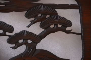 和製アンティーク　透かし彫りの欄間2枚セット(2)