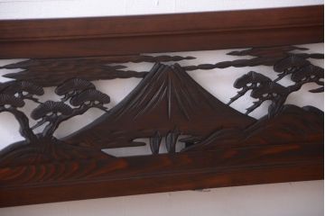 和製アンティーク　透かし彫りの欄間2枚セット(2)