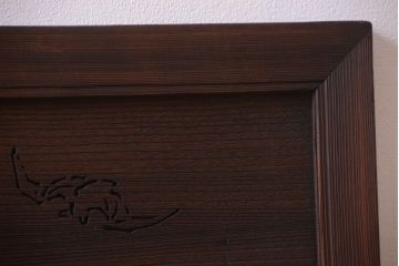 古民具・骨董　趣溢れる透かし彫りのアンティーク欄間