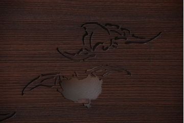 古民具・骨董　趣溢れる透かし彫りのアンティーク欄間