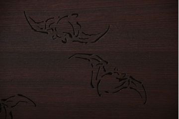 古民具・骨董　趣溢れる透かし彫りのアンティーク欄間