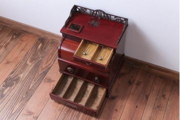 アンティーク雑貨　和製アンティーク　King(キング)　木製レジスター(自働整理器)