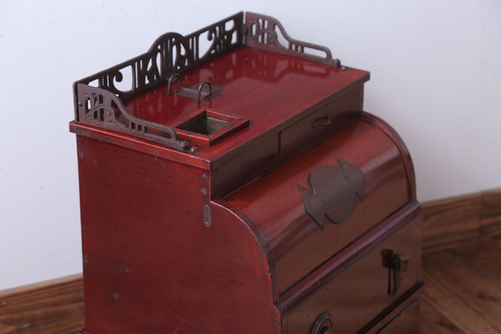 アンティーク雑貨　和製アンティーク　King(キング)　木製レジスター(自働整理器)