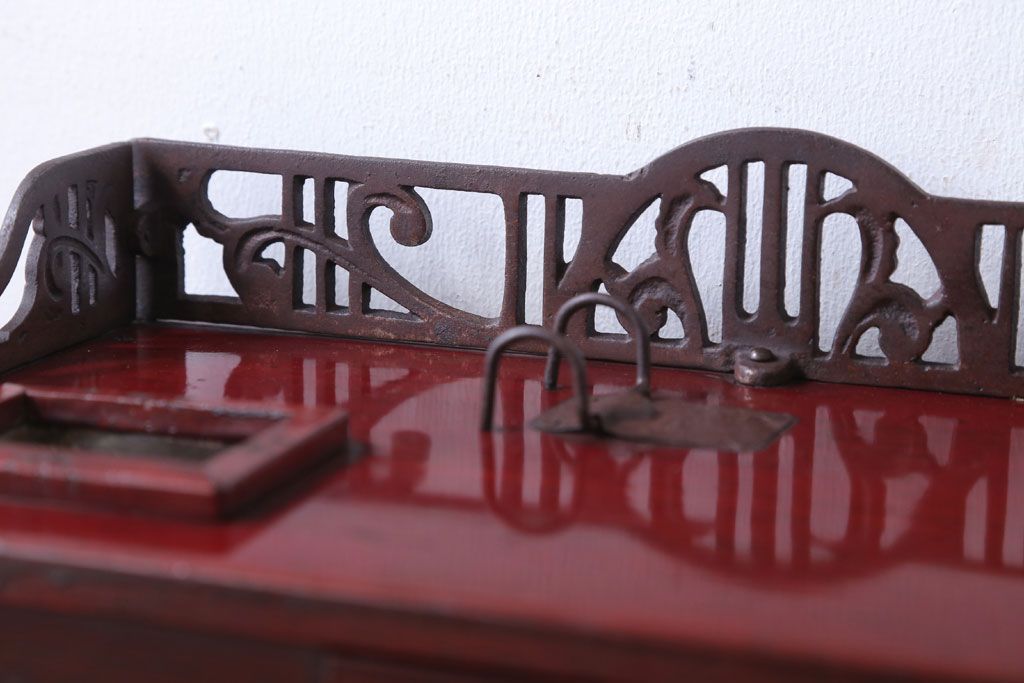 アンティーク雑貨　和製アンティーク　King(キング)　木製レジスター(自働整理器)