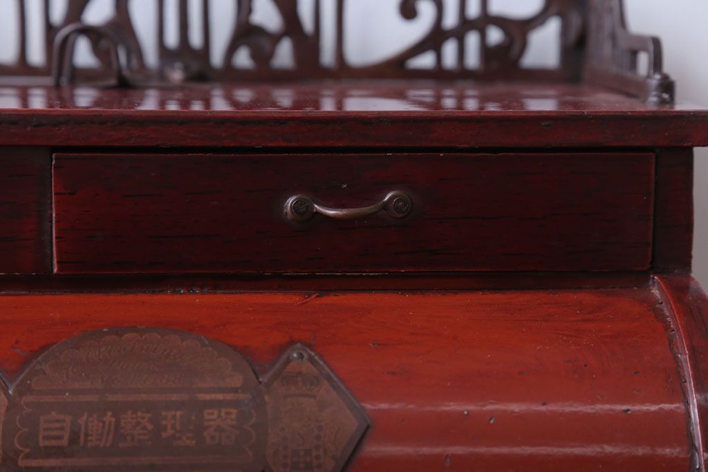 アンティーク雑貨　和製アンティーク　King(キング)　木製レジスター(自働整理器)